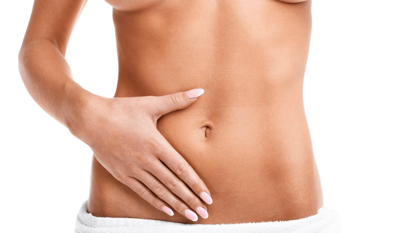 woman with toned stomach